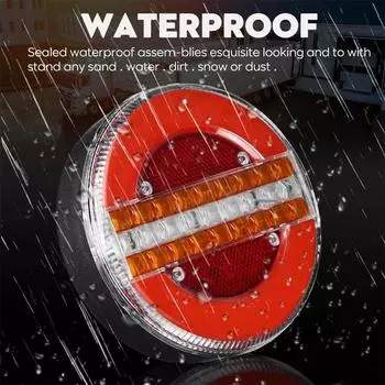 Динамический светодиодный задний фонарь прицепа, стоп-сигнал, ДХО, бегущий указатель поворота, 5.31