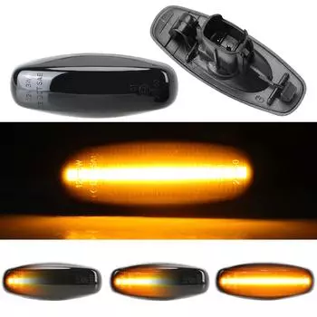 Динамический указатель поворота для Toyota Vios Yaris 2014-2019 2 шт./компл. боковой габаритный фонарь автомобильные аксессуары индикатор проточной воды Steady