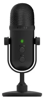 Динамический USB-микрофон Razer Seiren V2 Pro 30 мм Оснащен фильтром, отсекающим шумы Ограничитель аналогового усиления Корпус кнопки мониторинга микрофона