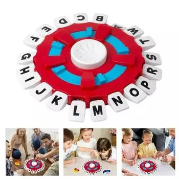 Динамичная игра «Подумай в слова», многопользовательская образовательная семейная настольная игра, портативная интерактивная настольная игра для родителей и детей, головоломка «Битва слов и букв» красный