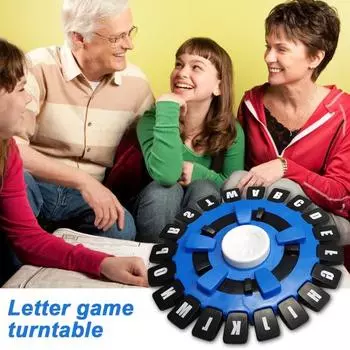 Динамичная игра «Подумай в слова», многопользовательская образовательная семейная настольная игра, портативная интерактивная настольная игра для родителей и детей, головоломка «Битва слов и букв» синий