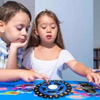 Динамичная игра «Подумай в слова», многопользовательская образовательная семейная настольная игра, портативная интерактивная настольная игра для родителей и детей, головоломка «Битва слов и букв» синий