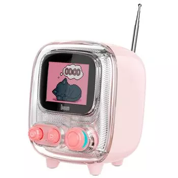 Динамик Divoom Retro Bluetooth с FM-радио, динамик, маленький пиксель, совместимый с Tiivoo-2, милый/беспроводной, стильный/многофункциональный