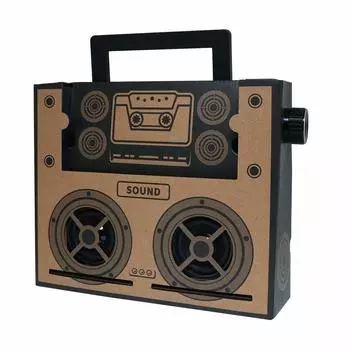 Динамик Miyoshi для смартфонов iPhone Android Усиливает звук, просто не размещая ни проводные, ни беспроводные устройства Картонный материал Небольшой размер, не требующий питания