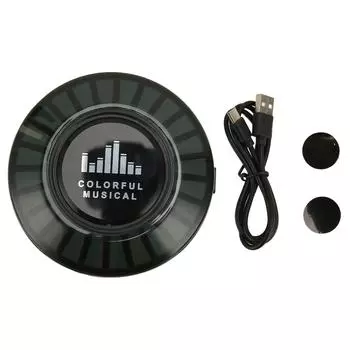 Динамик с костной проводимостью Мини Bluetooth-динамик с ритмической подсветкой RGB, заряжаемый через USB, портативный