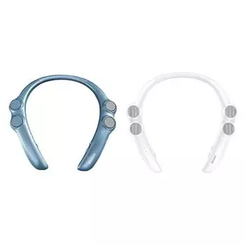 Динамик с шейным ободом Встроенный микрофон Мини-сабвуфер U-образный басовый динамик для игр синий