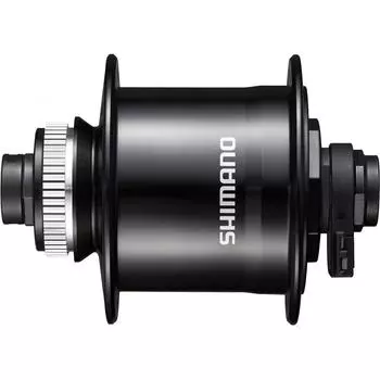 Динамо-втулка SHIMANO DH-UR705 черная 32H 12mmE через E2 6V-3.0W ротор с центральным замком совместимая OLD:100мм EDHUR7053DBGL