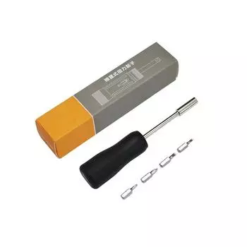 Динамометрическая отвертка с фиксированным значением 1/4 дюйма 6,35 мм, черная ручка-крутилка, гнездо для ремонта велосипеда