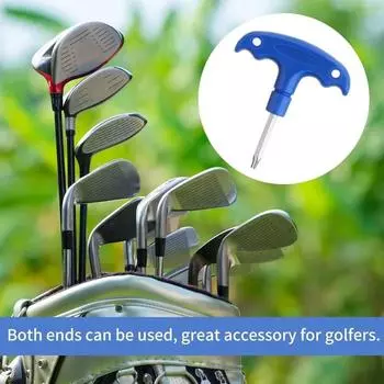Динамометрический ключ для гольфа, инструмент для регулировки головки, ключи для клюшек для гольфа, инструмент для регулировки головки для гольфа из нержавеющей стали, динамометрический ключ с ручкой синий