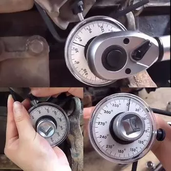 Динамометрический ключ, ручной инструмент, шкала угла крутящего момента 360 градусов, градуированный в градусах, крутящий момент 12,55 мм, 1/2 дюйма, обычный