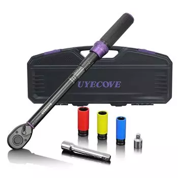 Динамометрический ключ UYECOVE для автомобильных шин с предустановленным углом наклона, мм, 6 шт., высокая точность, двойная, простая в использовании, подача 72, быстрая калибровка, инструкция на японском языке