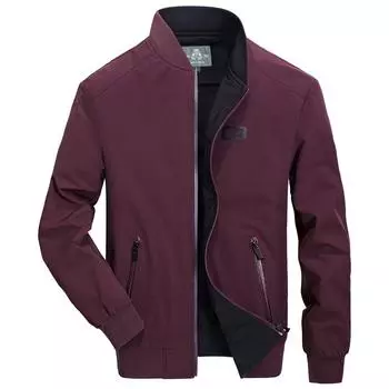 Ding Mao осень и зима мужская хлопковая повседневная куртка ветровка пальто среднего возраста мода M чёрный