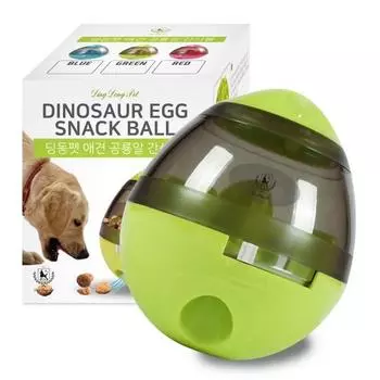 Dingdong Pet Dinosaur Egg Ball 9,5 x 12,5 см, зеленый, 1 шт.
