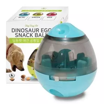 Dingdong Pet Dinosaur Egg Ball 9,5 x 12,5 см, синий, 1 шт.