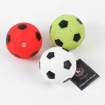 Dingdong Pet Dog Soccer Three Brothers Латексная игрушка 3 шт. 7,5 см, разные цвета, 1 комплект