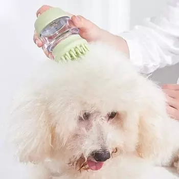 Dingdong Pet Pet Change Щетка для шампуня 5,8 х 9 см, зеленый, 1 шт, Корейский шампунь для домашних животных