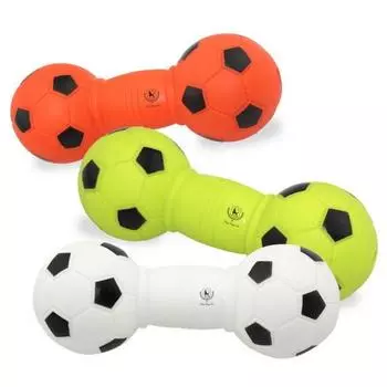 Dingdong Pet Pet Football Bone Латексная игрушка 14 см, набор из 3 предметов, разные цвета, 1 комплект