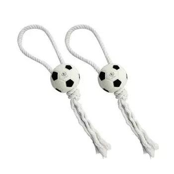 Dingdong Pet Pet Soccer Rope Набор латексных игрушек, 2 шт., 35 см + 38 см, разные цвета, 1 комплект