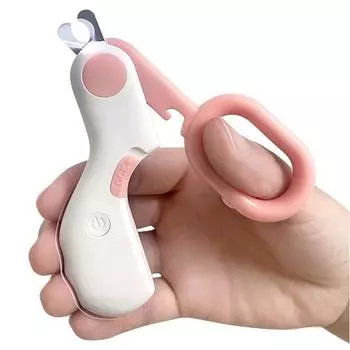 Dingdongpet pet LED safety toenail clipper, pink, 1 piece, Korean pet shampoo