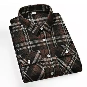 Dingmao Men s Checkered Shirt with Loose Fit and Oversized Casual Floral Shirt 8XL