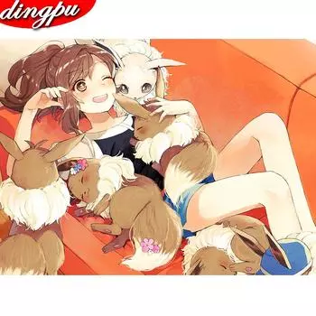 DINGPU 5d Алмазная картина Прибытие Пейзаж Гостиная Украшение стены Мозаика Пейзаж Алмазное искусство 20X30CM красный