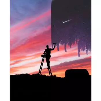 DINGPU Полный круглый дрель 5D DIY Алмазная картина Вышивка Крестом 5D Домашний декор 20X30CM