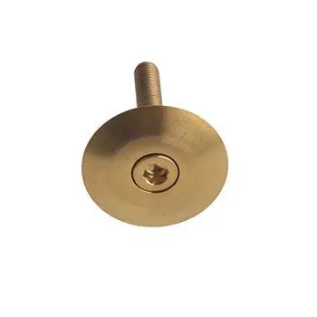 Dingtai Titanium Bicycle Parts Headset Stem Top Cap Bolt CNC Gold M6x35mm & (Gold)