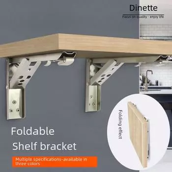 Dinite Heavy-Duty Folding Triangle Shelf Bracket