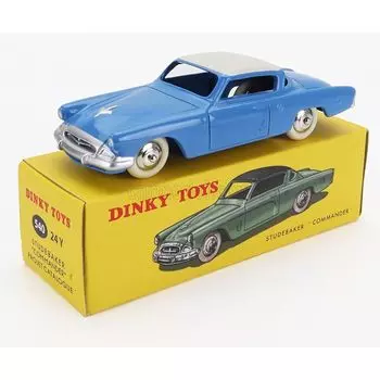 DINKY TOYS 1/43 Dinky Studebaker Commander 1953 года, переиздание синего цвета, мини-автомобиль