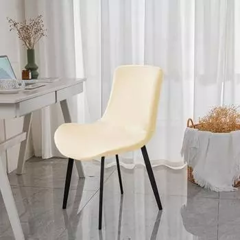 Обеденный стул, стул, можно стирать в машине, устойчив к морщинам, устойчив к царапинам, простая толстая эластичная ткань, универсальный чехол, монтажный чехол верблюд