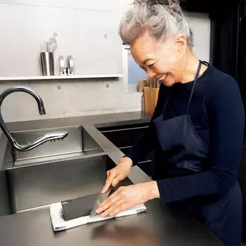 Dinos Кухонные принадлежности Кухонная утварь Кухонные инструменты Морихира точильный камень Серия Огонь 1000 (средний помол)