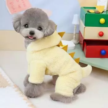 Dinosaur Design Dog Dinosaur Jumpsuit Soft Dog Four Legged Clothes For Autumn Winter M