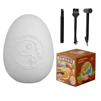 Dinosaur Egg Archaeological Excavation Toys Boys Children Girls Archaeological Fossil Gemstone Handmade Puzzle DIY Treasure Digging 11*10cm