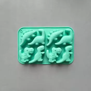 Dinosaur Food Grade Silicone Molds 8-Cavity Chocolate Hard Candy Ice Cubes Silicone Mold For Diy Chocolate,Candy,Jelly