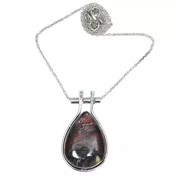 Dinosaur Gemstone Mother s Day Ethnic Handmade Silver Jewelry Necklace 20 in