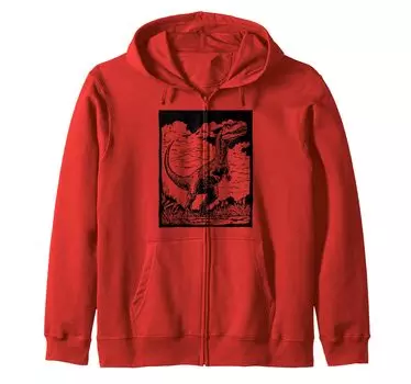 dinosaur prehistoric dinosaur zip hoodie синий