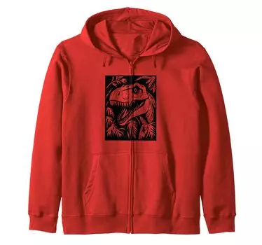 dinosaur prehistoric dinosaur zip hoodie синий