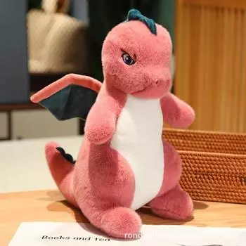 Динозавр Птерозавр Мягкие животные Мягкие плюшевые игрушки Хобби Нежные кавайные пелучезы Украшения для дома Подушки Подарки на день рождения 35cm