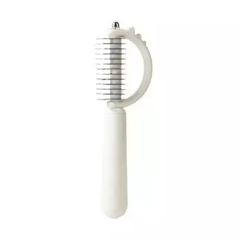 Dinosaur stainless steel double-sided open-knot comb cat beauty dog stainless steel long tooth row comb needle comb beauty comb