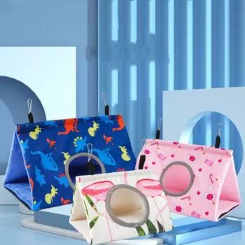 Dinosaurs Pattern Warm Birds Nest Candy Parrot Cave Nest Winter Bird Tent For Parakeets Parrot S белый