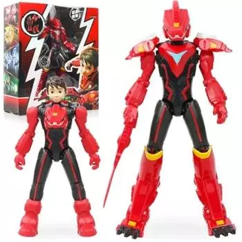 Диностер. Большая фигурка героя Лусио в костюме динозавра 23 см. 23CM красный