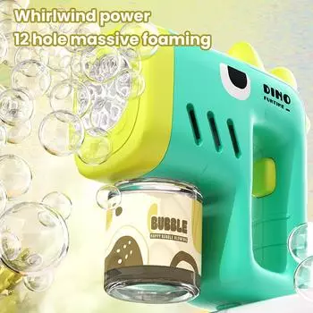 Динозавр электрическая мыльная машина детская автоматическая мыльная машина с подсветкой летняя вечеринка на открытом воздухе фантазия игрушка игра розовый