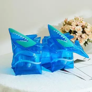 Динозавр для детей плавательный нарукавник надувной бассейн поплавок надувной круг поплавок нарукавники для плавания Shark