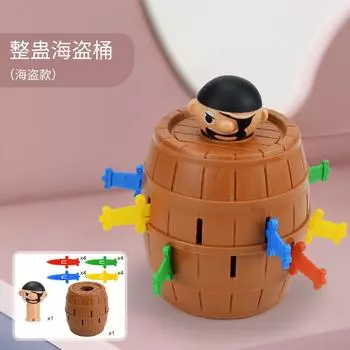 Динозавр Пингвин Утка Сложная Пиратская Бочка Настольная Игра Интерактивная Игра для Родителей и Детей Детские Игрушки для Игры
