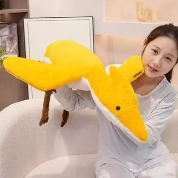 Динозавр плюшевая игрушка мягкая мягкая игрушка ручной работы мягкая и пушистая игрушка динозавр шея зелёный