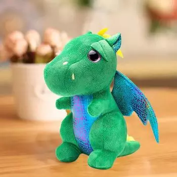 Динозавр плюшевая игрушка прекрасное украшение мягкая ткань милый плюшевый тираннозавр рекс детская кукла реквизит для фотосъемки M синий
