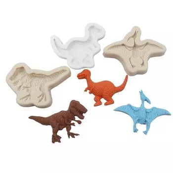 Динозавр Сахар силиконовая форма для торта Форма для овощной помадки конфеты Шоколадный лед французский десерт украшения для торта розовый
