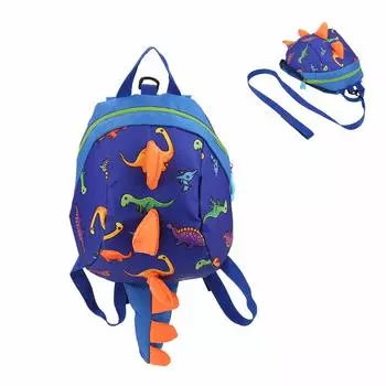 динозавр школьная экскурсия динозавр для поля большой 5 цветов на выбор Детская сумка, узор, рюкзак, страховочный поводок, сумка, сумка, узор, милый,
