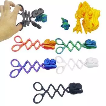 Динозавр телескопический зажим 3D печатный динозавр игрушка для снятия стресса выдвижной динозавр игрушка-фиджет подарок для детей взрослых