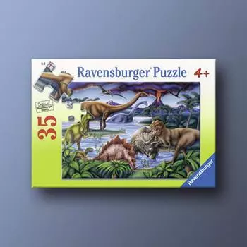 Динозавры и вулканы 35 элементов головоломки Ravensburger IV, популярная корейская настольная игра
